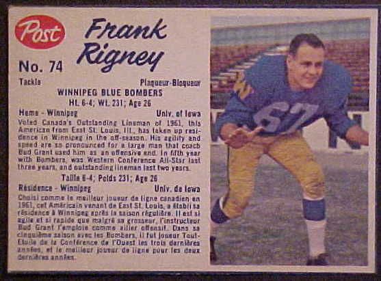 74 Frank Rigney